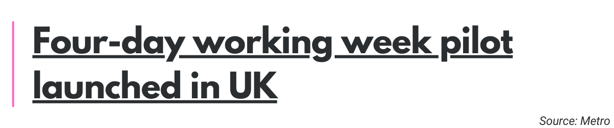 Four-day working week pilot launched in the UK