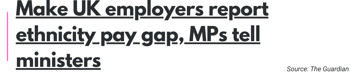 Make UK employers report ethnicity pay gap, MPs tell ministers